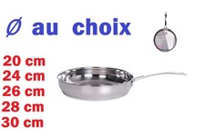 Poêle inox eclat ø au - ,
