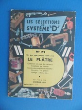 SYSTEME D n°71 - LES SELECTIONS DE SYSTEME "D" - LE PLÂTRE - 1959