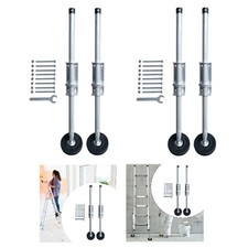 2x Ladder Leveler, Stabilisateur D'échelle Coulissante avec Pieds En