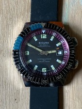ANCIENNE MONTRE HOMME SICURA PLONGÉE SUPERWATERPROOF MÉCANIQUE 400 m SWISS