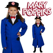 Enfant Fille Mary Poppins Monde Livre Jour Déguisement Robe Pour Âges 4-12 Ans