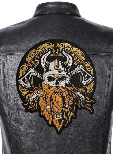 Viking with runes patch for