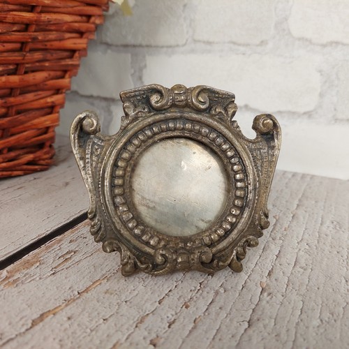 Cadre photo antique rond en - cadre,