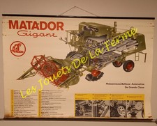 Affiche agricole  CLAAS Matador GIGANT Vue Eclatée 98 x 67 cms, année 1960