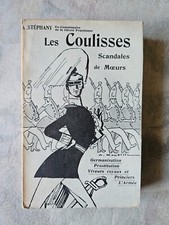 ÉO1908 NC! Viveurs Prostitution A. Stéphany Les coulisses de l'Alsace-Lorraine
