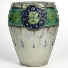 Vase Ombelles Pate De Verre Argy Rousseau Glass Flowers