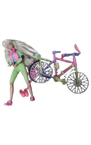 Barbie poupée avec vélo - avec,