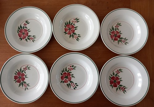 Assiettes creuses anciennes - assiettes,