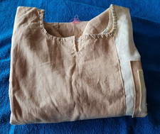 BELLE DJELLABA ARTISANALE CHIC FEMME COULEUR BEIGE ECRUE 127 CM X 62 CM