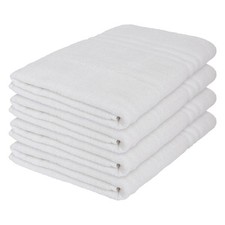 4x Blanc 160cm x 90cm Draps de