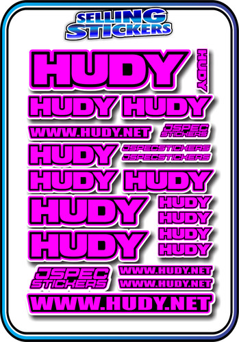 Hudy sticker set brand - set,