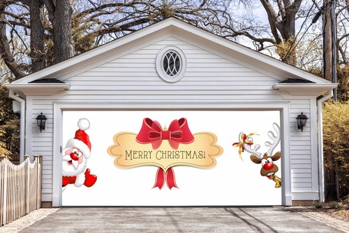 Merry christmas decor garage - merry,