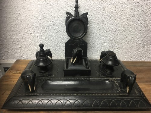 Encrier ébène elephant - ébène,