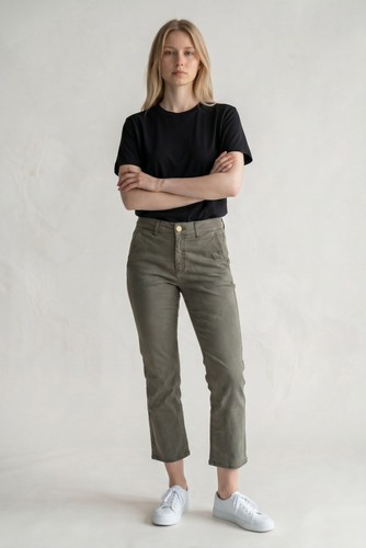 Happy pantalon chino kaki - pantalon,