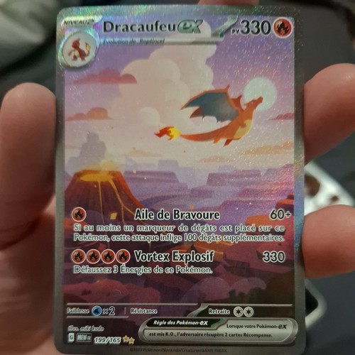 Carte pokemon dracaufeu 151 - carte, ex