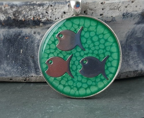 Poissons ronds vert - poissons,