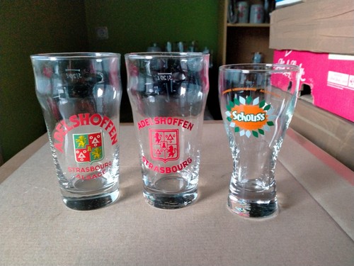 3 verres biére adelshoffen