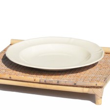 Grand plat rond ancien 32.5 cm