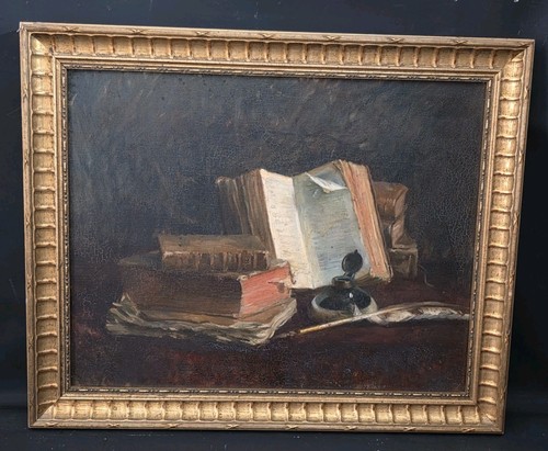 Tableau ancien huile nature - tableau,