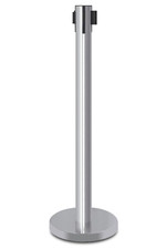 Colonne de signalisation avec ruban adhésif