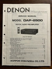 Denon Model DAP-2500 Digital