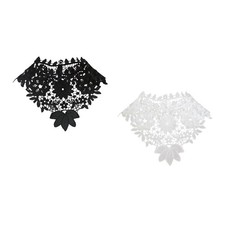 Femmes Dentelle Faux Col Faux