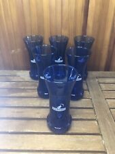 Série De 6 Verres ERISTOFF Verre Bleu #A395