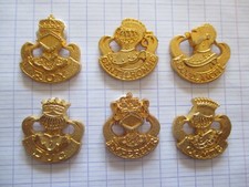 lot 6 fèves métal doré
