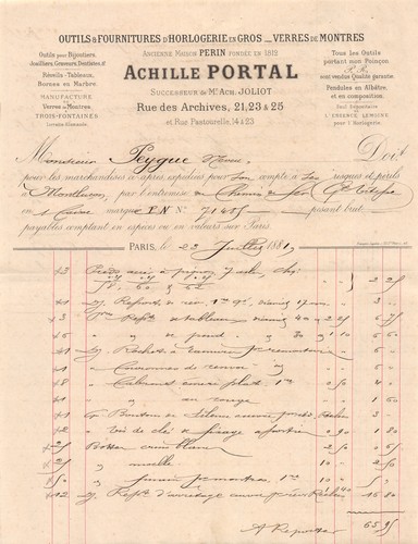 1881 outils fournitures d - 1881, et