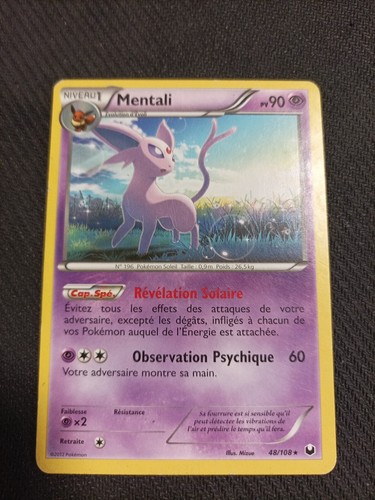 Carte pokémon mentali 108 - mentali, 48/108