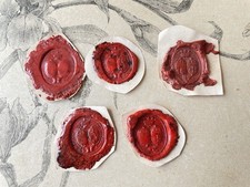 5 Cachets en Cire Sceaux
