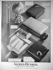 AD PRINT Original 1932 ALFRED DUNHILL cigarette case lighters trumpet agenda