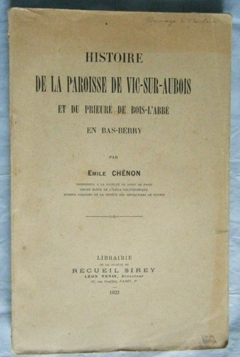 Emile chenon histoire de la - ,