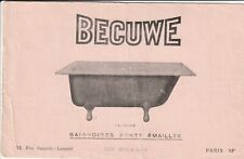 P180 BUVARD BECUWE Baignoires en Fonte émaiillée