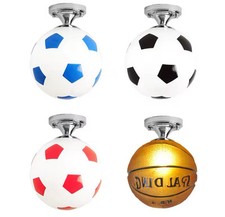 Plafonnier, ballon de foot ou