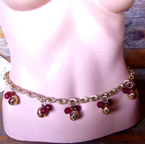 J243 ceinture chaine - chaine, doree