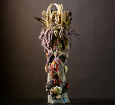 Figurines africaines Nkisi N'Kondi sculptées à la main style art tribal en bo...