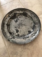 Assiette Ancienne Plat ÉTAIN
