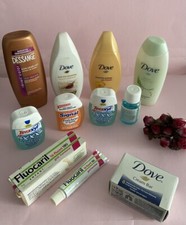 Lot hygiène dentifrices savons shampooing épicerie vintage Dove Signal miniature
