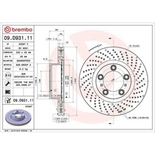1x Disque de frein BREMBO
