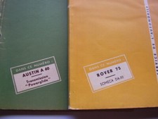 2 REVUES TECHNIQUE RTA AUSTIN A 40 ET ROVER 75 + SOMECA DA 50 1952 ET 54