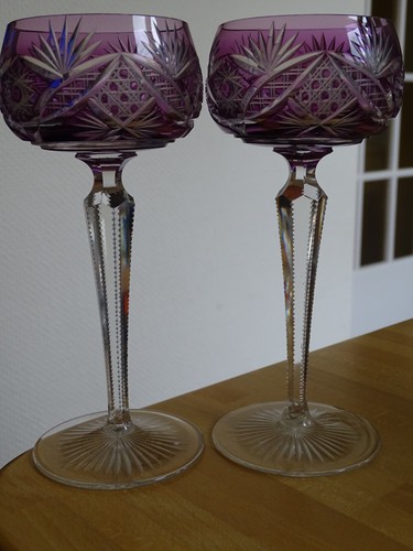 Anciens verres vin du rhin - anciens, a