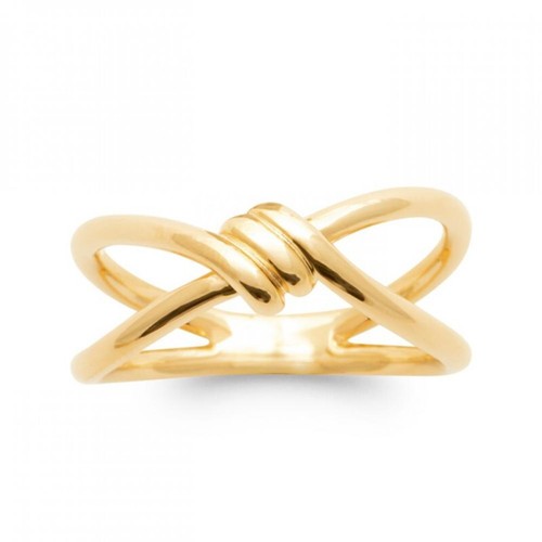 Bague forme noeud croisée
