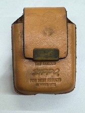Étui en cuir Zippo à rabat marron, accessoires de portefeuille de téléphone...