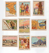 9 x Chromos ASIE ASIA Caucasie