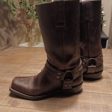Bottes homme cuir vintage