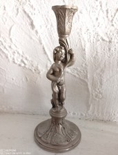 # Ancien bougeoir chérubin putti amour porte flambeau époque XIXème régule...