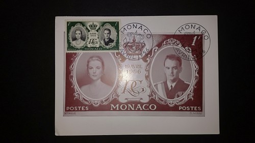 Carte maximum monaco 1956 - monaco,
