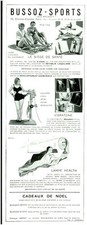 Publicité ancienne Bussoz-sports appareils amaigrissants 1931 issue de magazine
