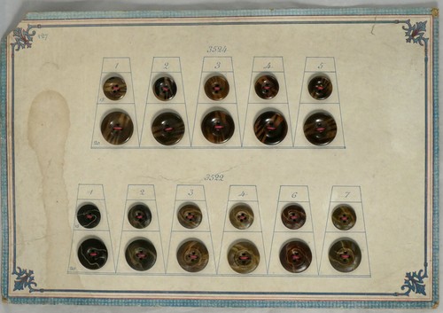 Carte bouton ancien 1900 - bouton,
